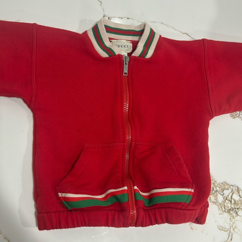 GUCCI red sweater|size:12 to 18 months|Unisex